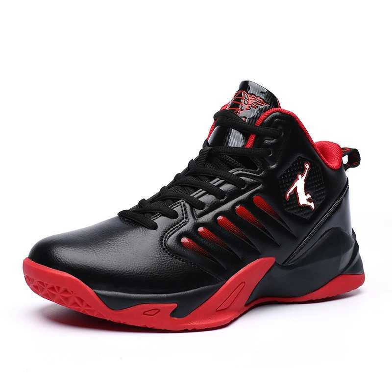 Brand Leather Men Sneakers Cfortable Basketball Non-Slip Lightweight Shoes Mens Training Basket Waterproof Basketball Boots Z250326
