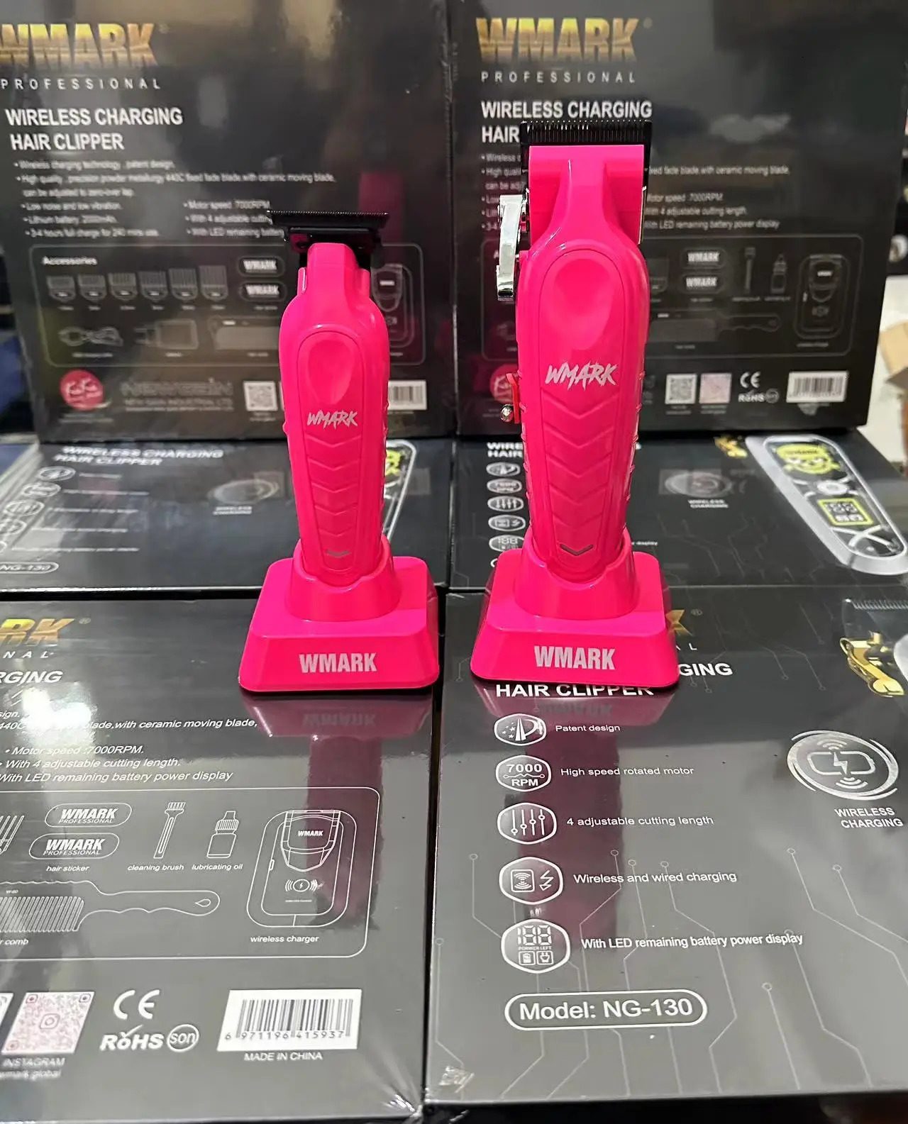 WMARK hair clipper NG-139NG-339 oil head electric clippers selling charging base hair salon special 250226