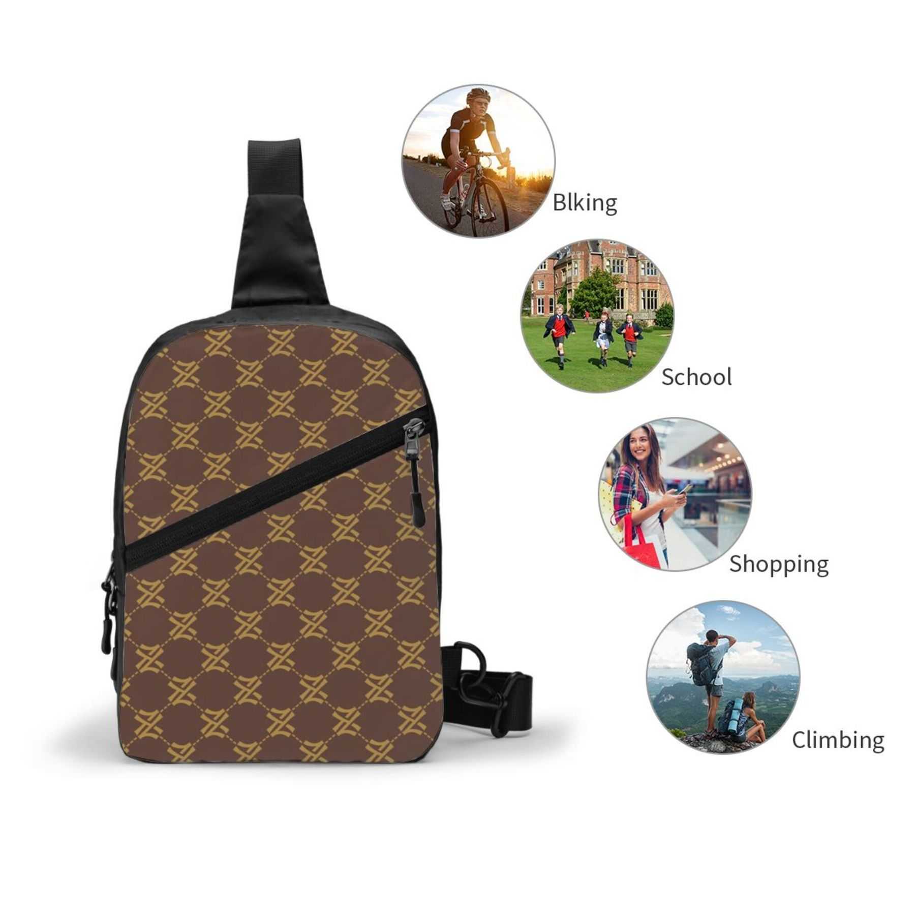 NXY Designer Chest Bag Men Cross Body Bag Sling Bag Shoulder Bag Zip Pocket Backpack Mens Womens Crossbody Chest Pack Purse