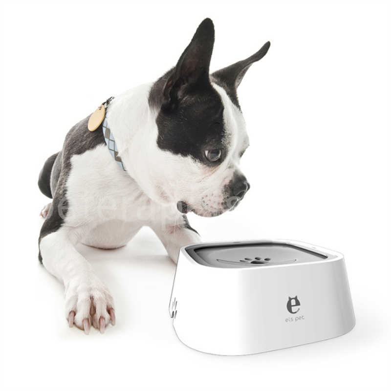 Dog water bowl large dog does not wet mouth dog bowl floating bowl anti-tip cat water bowl pet supplies floating bowl large