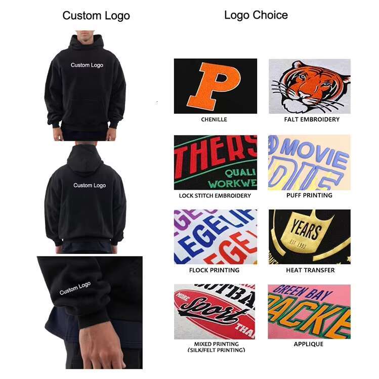 Custom Print/Embroidered Womens Sweatshirts Crewneck 100% Cotton Streetwear Oversized Pullover Women Essentials Hoodie