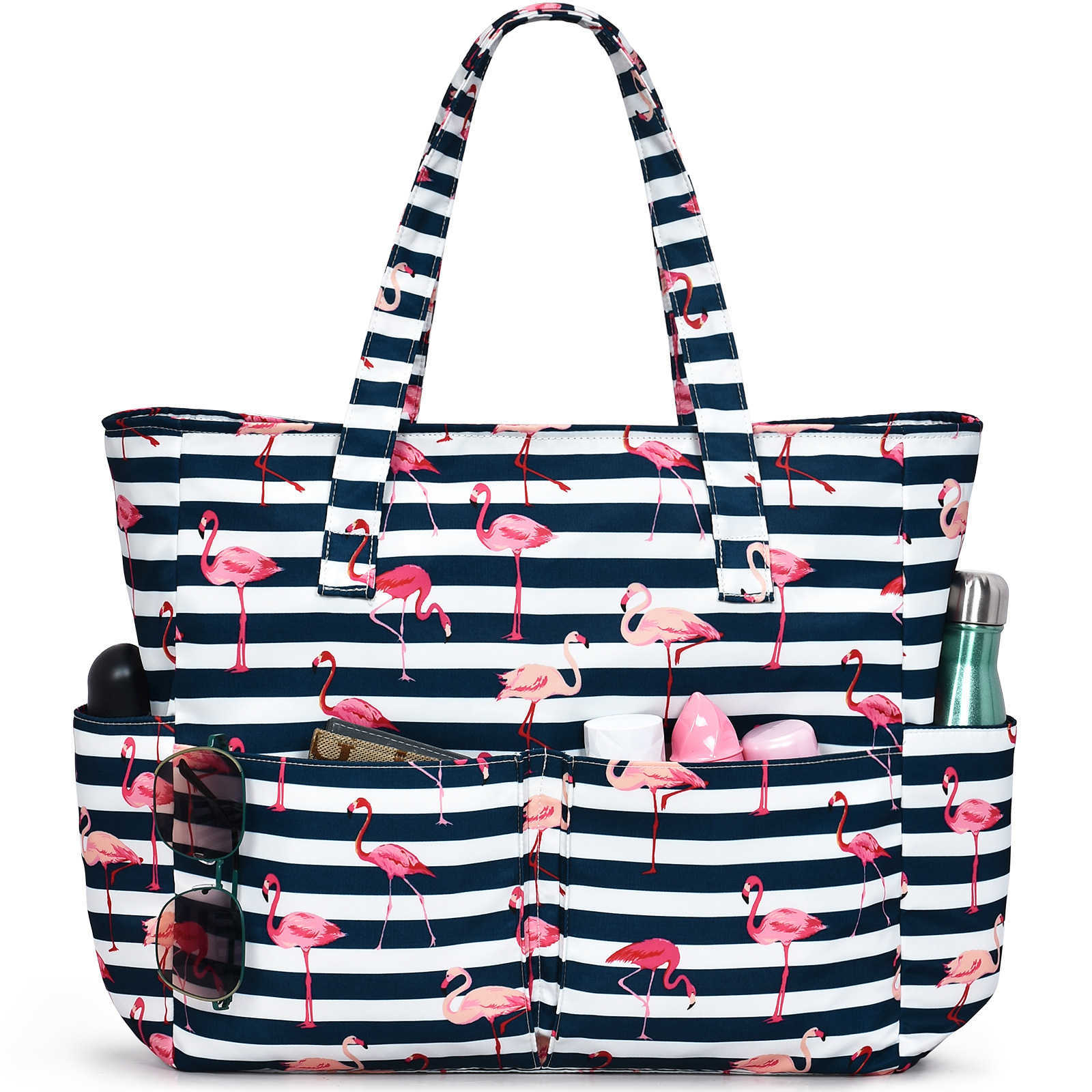 Unlock the new favorite of outdoor travel, printed polyester beach bag with large capacity and super waterproof 250215