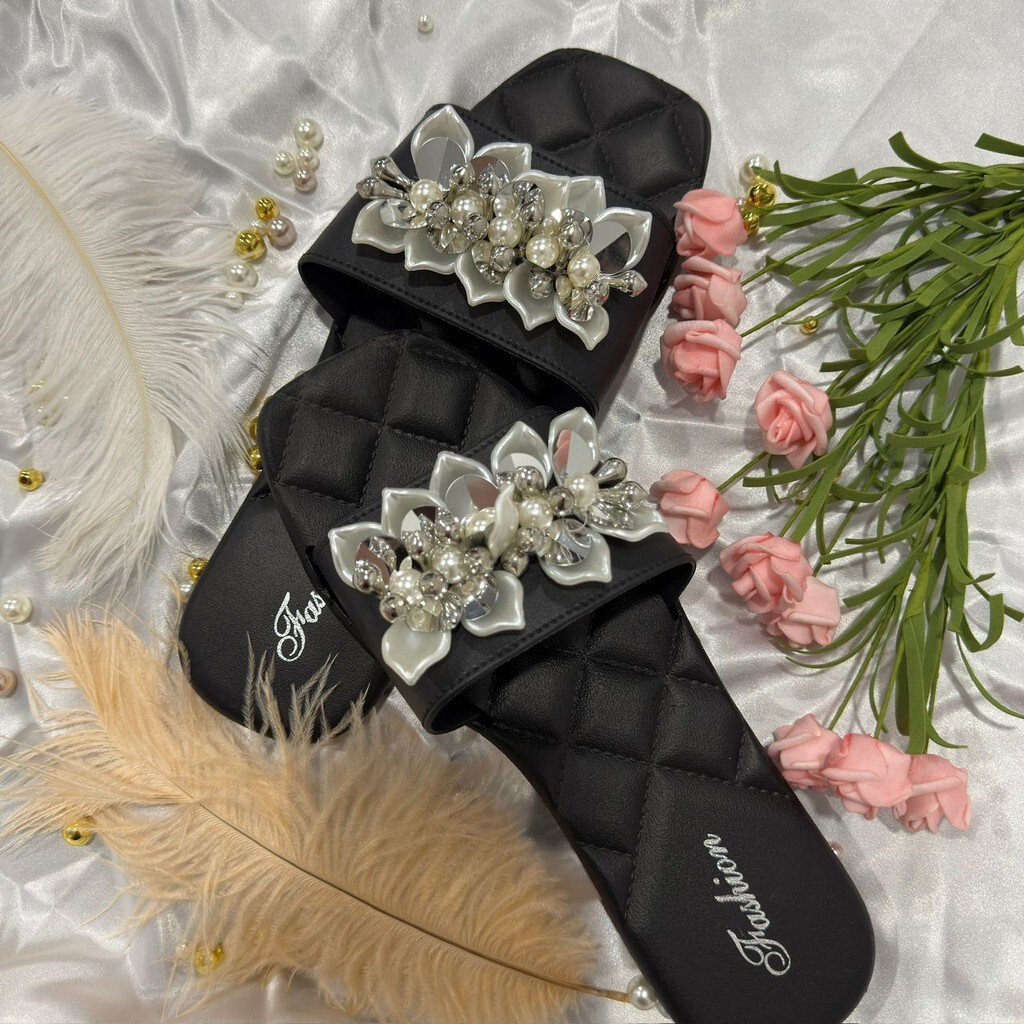 Selipar Women Casual Slippers Wer Summer Soft Sole Flip Ps Rainbow Colour Kasut Perempuan Wanita Shoe