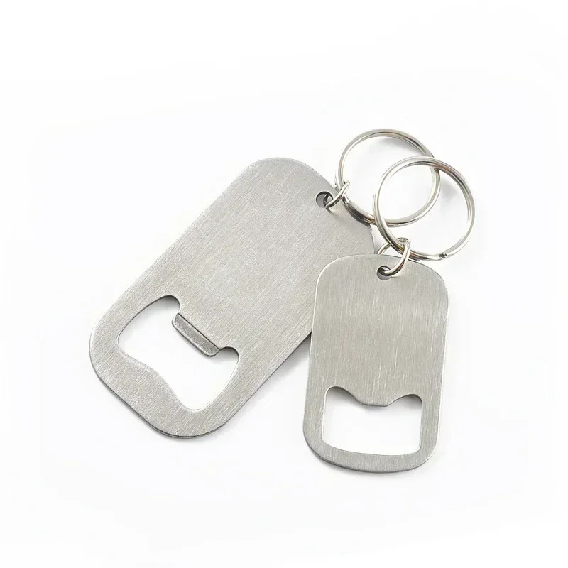 Metal Portable Creative Stainless Steel Bottle Opener Keychain Soda Drink Starter Portable Bottle Openers Bar Key Chain Pendant 250221