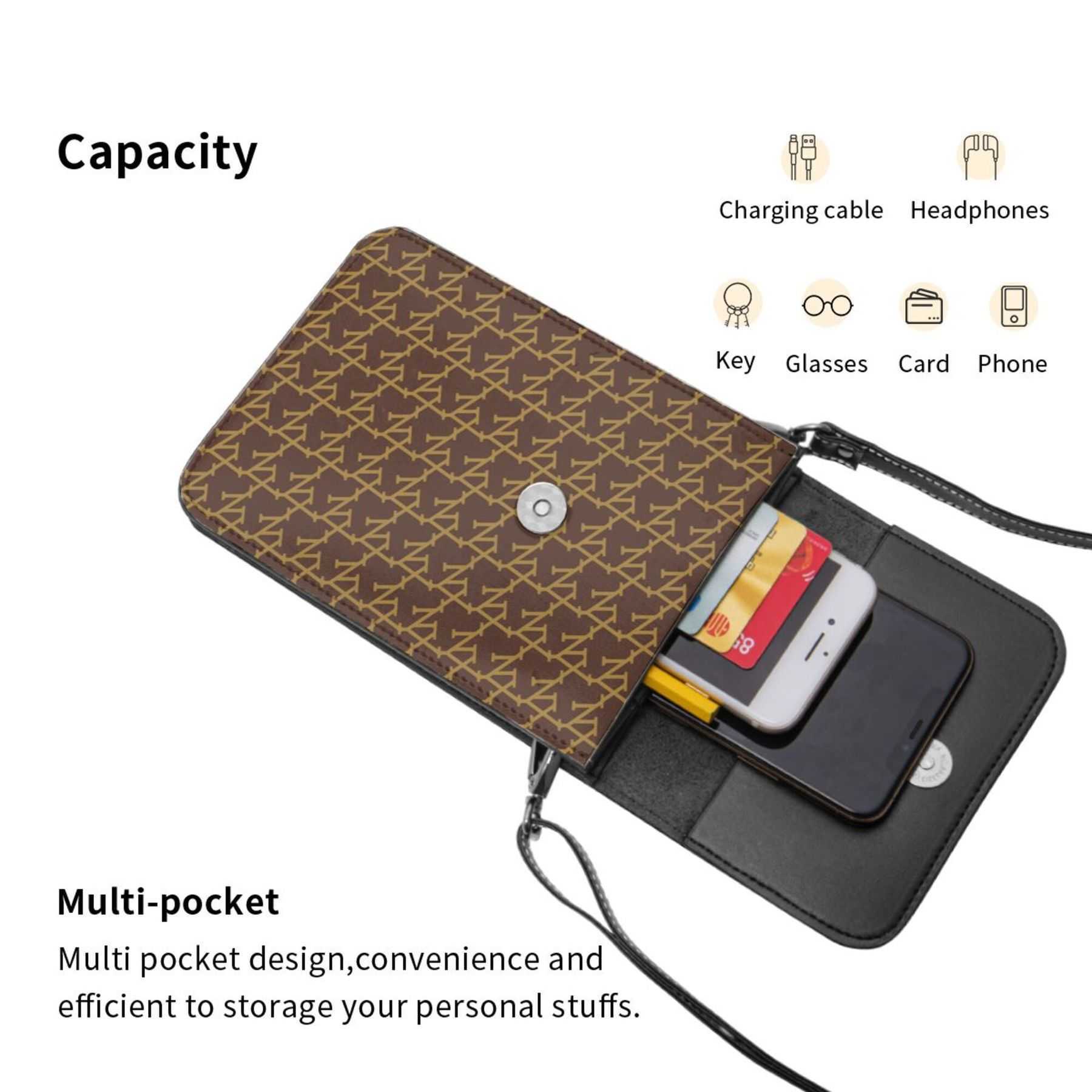 NXY Universal Portable Phone Bag One Shoulder Crossbody Bags Pocket Cell Phone Pouch Case Men's Outdoor Bag For Mobile Phone Small Cell Phone Pur