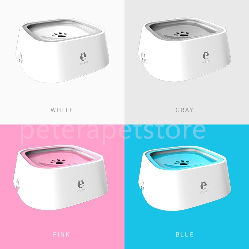 Dog water bowl large dog does not wet mouth dog bowl floating bowl anti-tip cat water bowl pet supplies floating bowl large