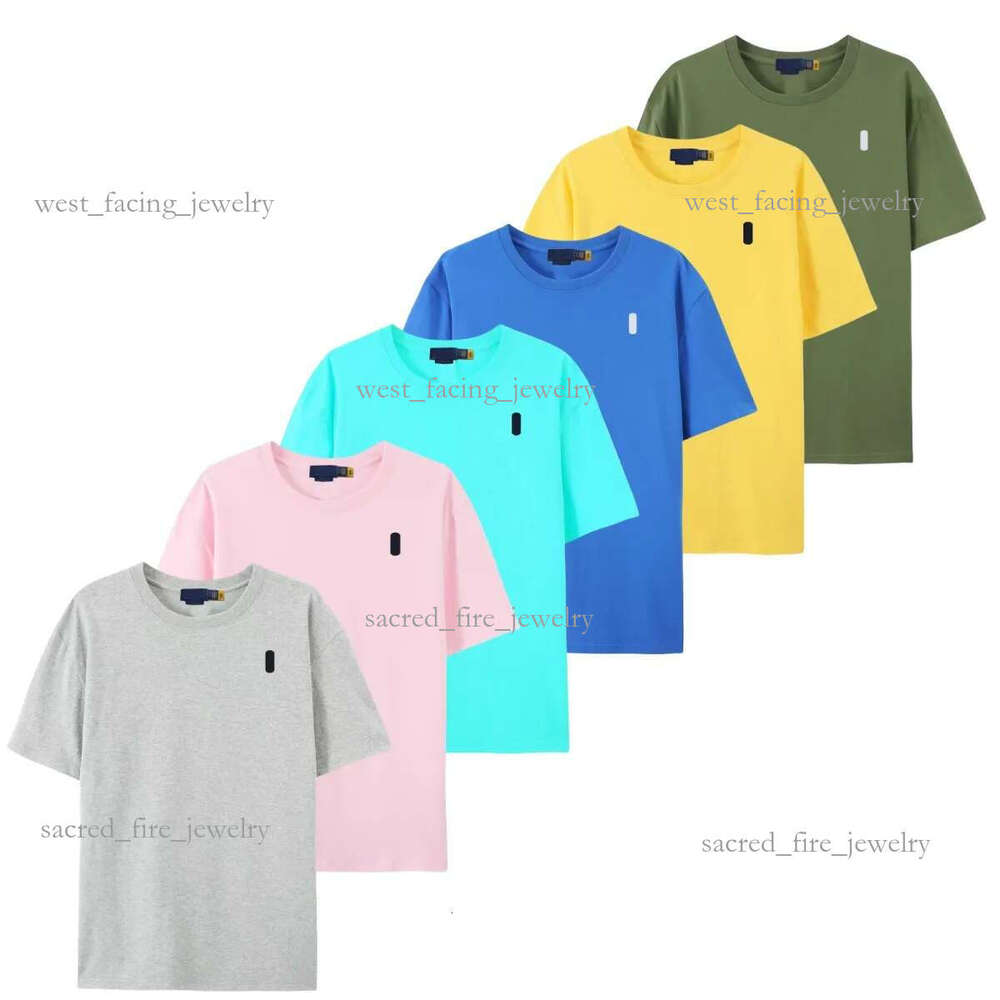 POLO Tshirts Designers Fashion Ralphsss T Shirts Ralphsss Polos Mens Women T-Shirts Tees Tops Man S Casual Chest Letter Shirt Luxurys Clothing Sleeve Laurens 6C6