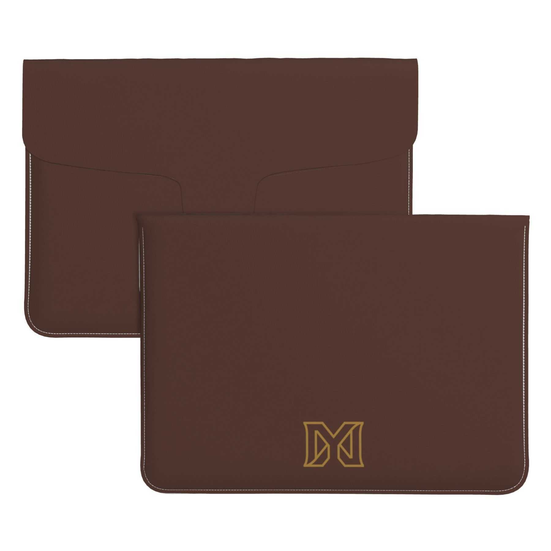 NXY Solid Color Leather Laptop Case Men Envelope Computer Bag Portable Ultra Thin PU Leather Notebook Cover Office Travel Business Organizer Bag Hip