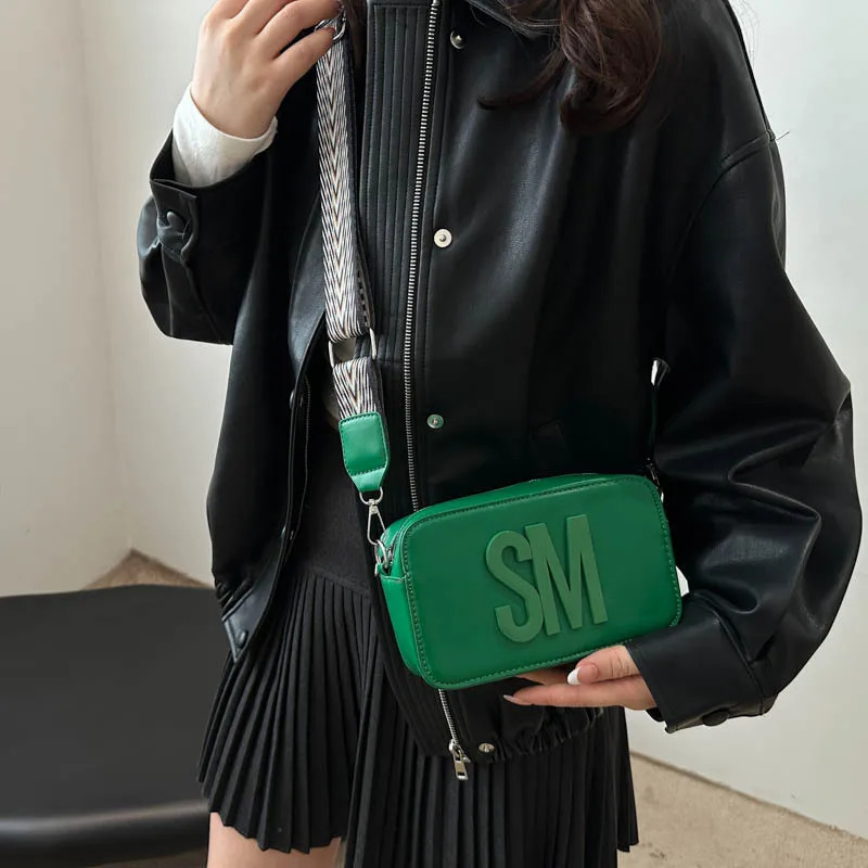 Women Bag Small Square Bag Phone Purse Retro Leopard Print Camera Bag Letters Lady Shoulder Crossbody Bags 250225