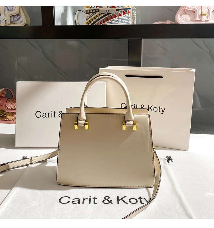 High Quality Textured Leather Embroidered Ral Square Fashion Women's Handbag Lady Purse Female Shoulder Messenger Bag