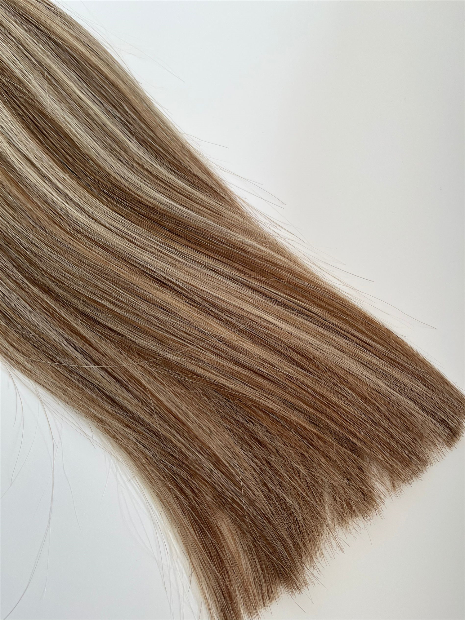 100% Russian Genius Weft Human Hair Extensions Highlights color Double Drawn Sew in Invisible Genius wefts Hair 100g 16inch ,Can last 12 months