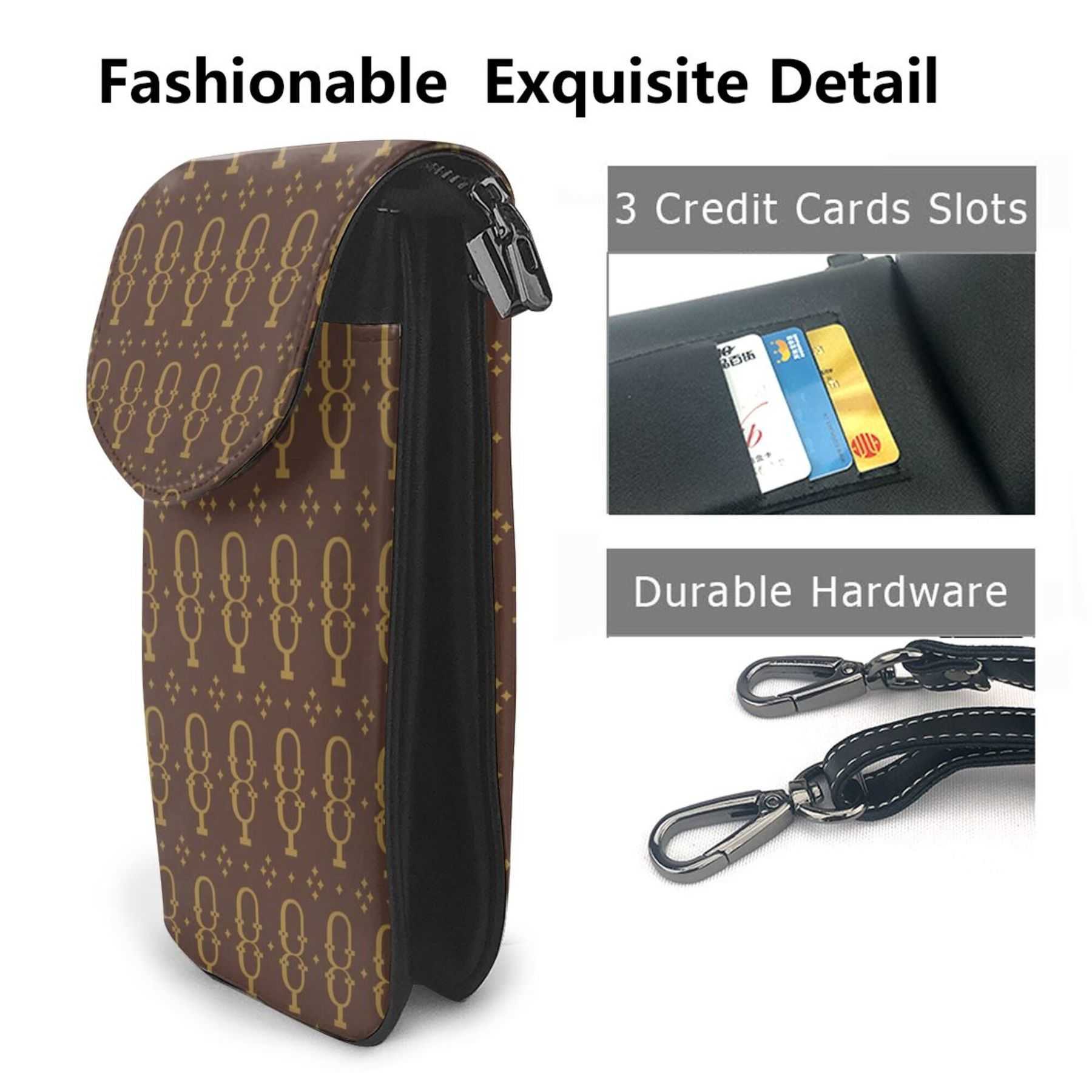 NXY Crossbody Flip Phone Bag Leather Mobile Phone Purse Small Cell Phone Purse Handbag Shoulder Bag Travel Digital Storage Bag Hip