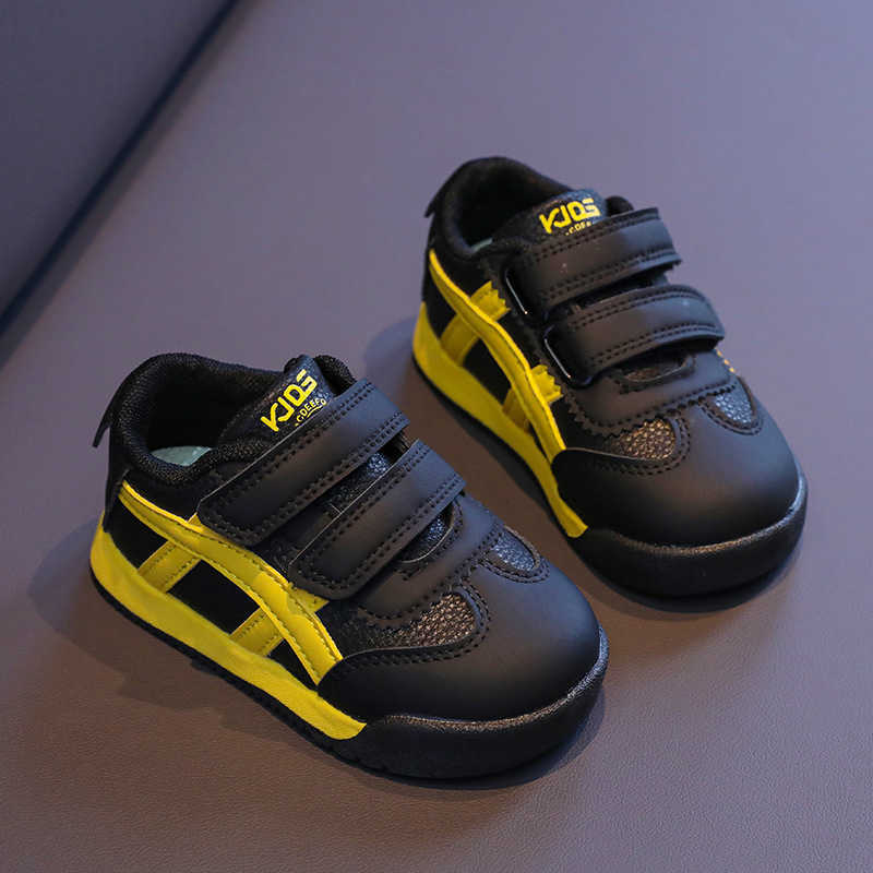 Athletic Outdoor Boys Girls Baskeall Shoes Leather Sports Shoes 2025 Spring And Summer New Boys Match Color Fashion Casual Shoes Girls Board Shoes Y25