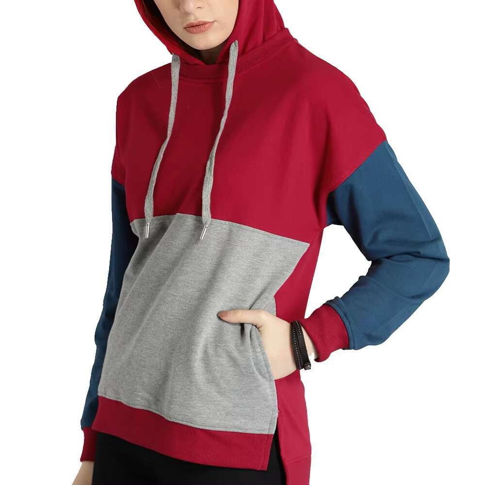 Oversized Latest Style Solid Color All Sizes Customized Printed Women Hoodies For Sale OEM Serviced