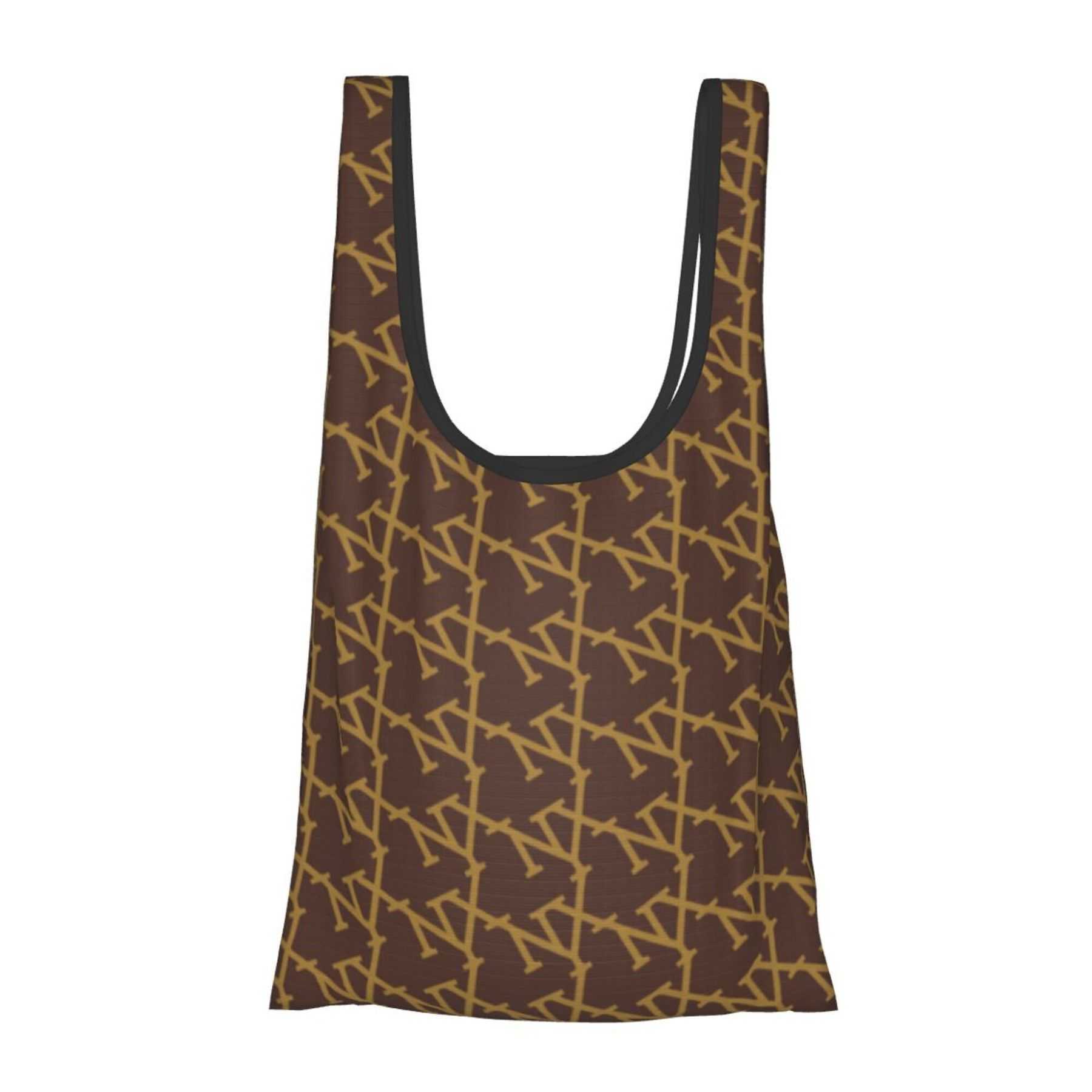 NXY Fold Large Capacity Shopping Bags Letter Canvas Tote Bag Casual Shoulder Handbag For Women Versatile Travel Clutch Bag Durable Hip