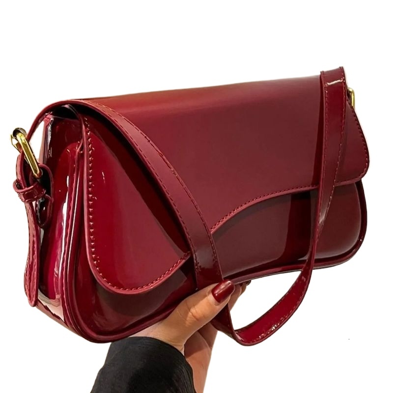 Women's Outfits Plain Color Everyday Shoulder & Crossbody Bag, Elegant Magnetic Closure Flap Saddle Bag For Daily