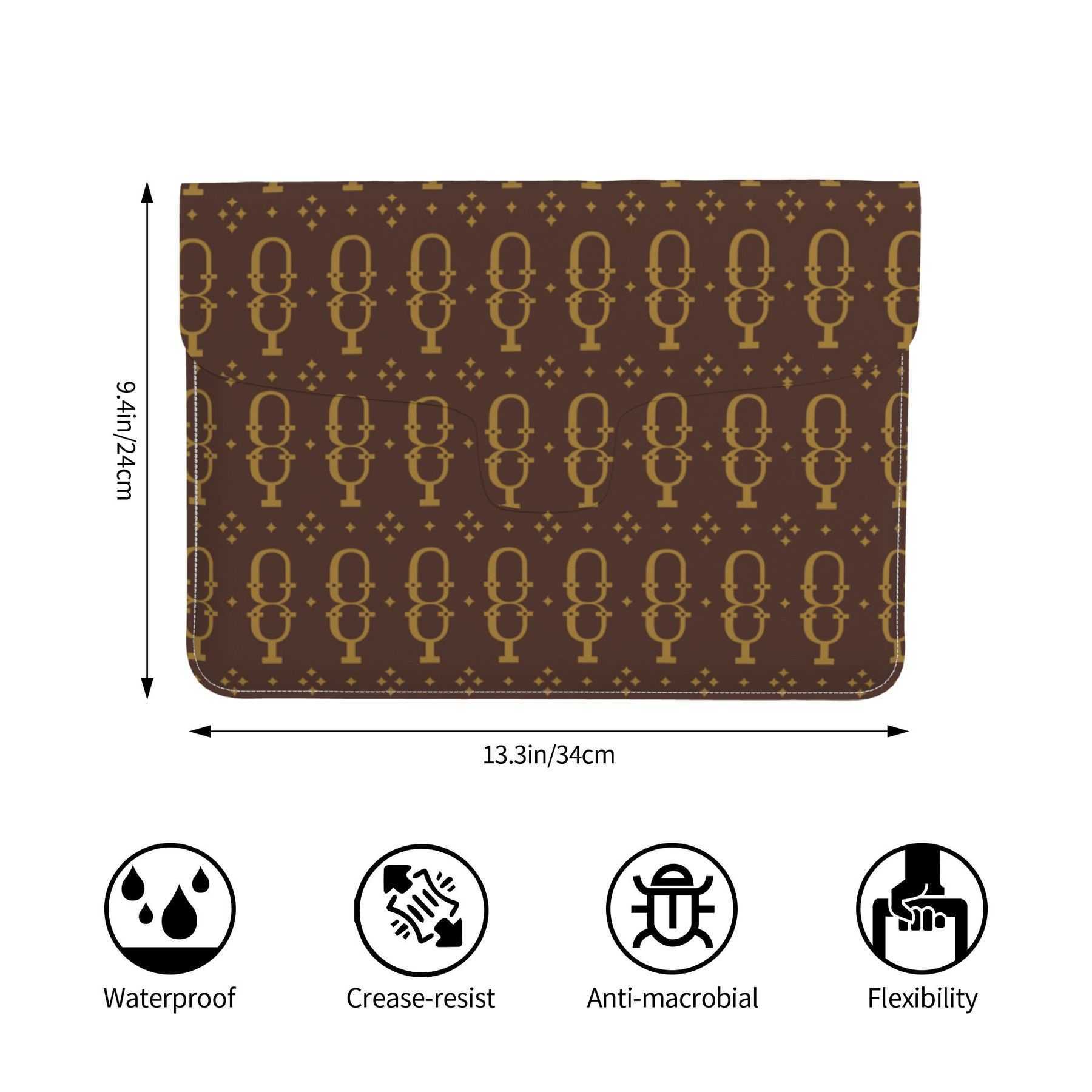 NXY Pu Leather Laptop Sleeve Bag Case Suitable For Notebook Soft Computer Bag Office Briefcase Business Shockproof Laptop Bag Envelope Organizer Bag H