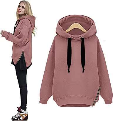 Top Classic Ladies Athletic Pullover Cotton Sweatshirt Loose Many Colors Crop Zip Up Hoodie For Women Best Price