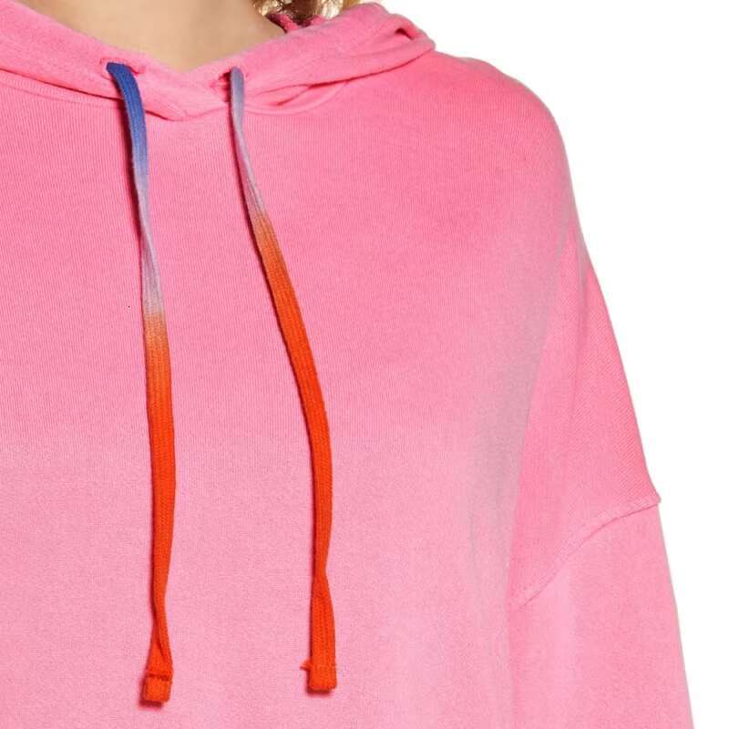Wholesale Custom Made Plain Color Hoodies High Quality Cotton Women Hoodie