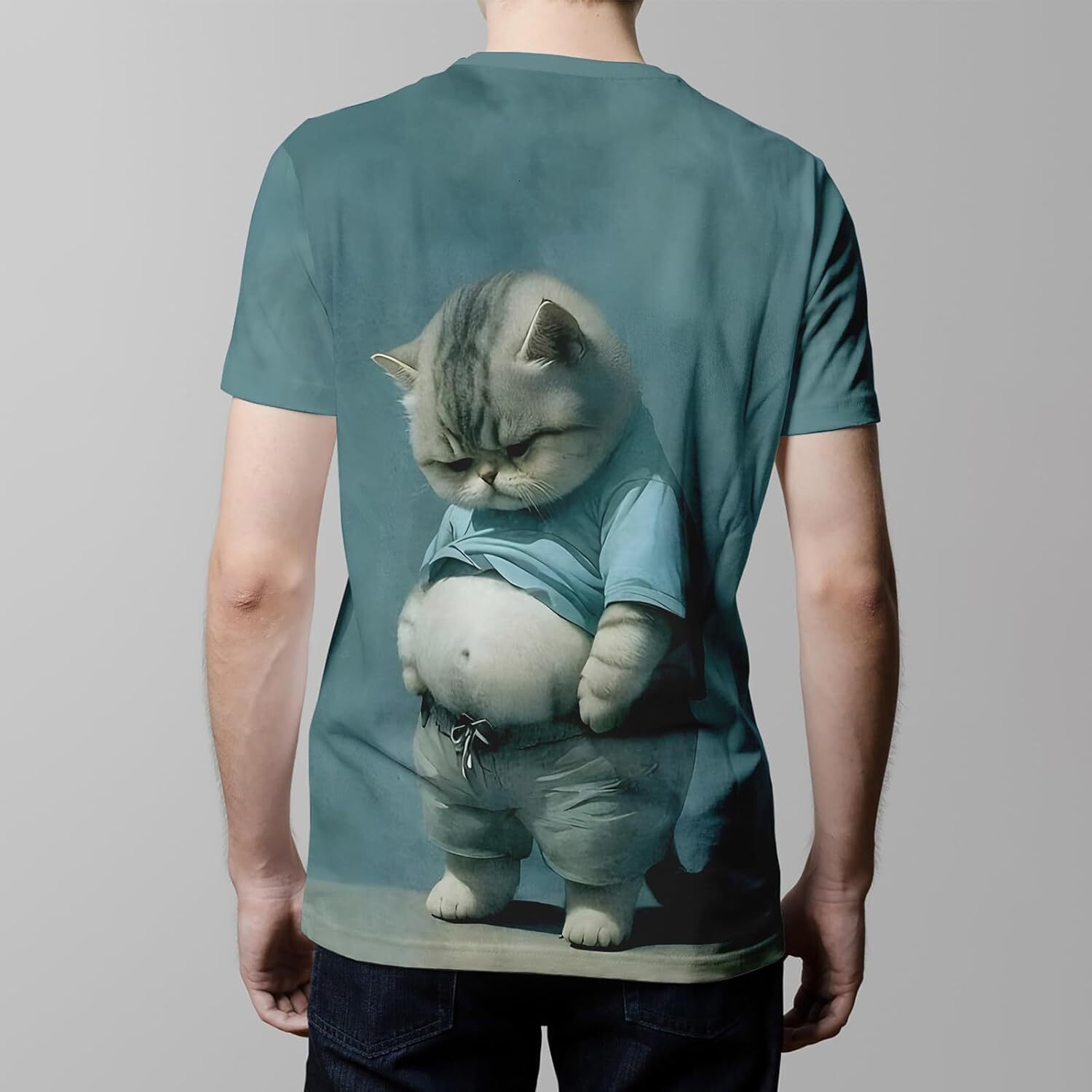 Mens T shirt Men's T-Shirts Crew T Shirt Regular Animals T Shirts for Men Short Sleeve Tee Polyester Personalized Summer Mens Tshirts tee Casual 