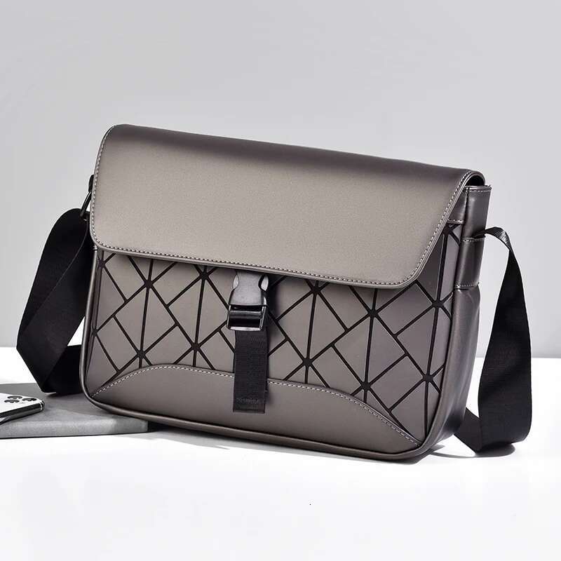 Toposhine Dazzg Colors Grid Flap Coated Waterproof Oxford Fabric Men Shoulder Bag 7.9 Inch Ipad Small Messenger Bags