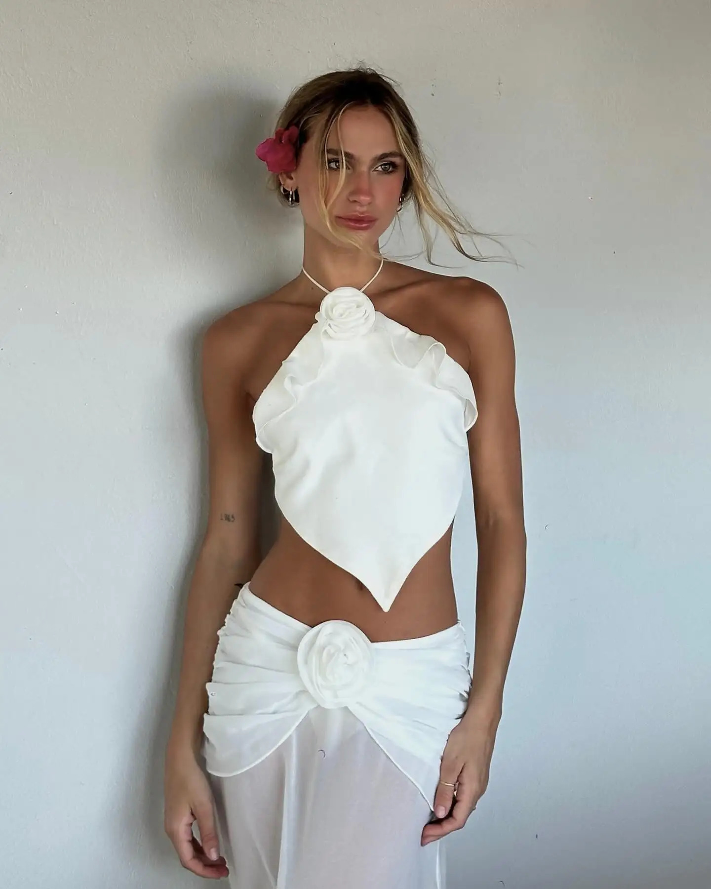 SEAURAL 2025 3 Pieces Sexy Bikinis Sets Backless Hollow Out Beachwear Sexy Womens Swimsuit Cover-ups Strappy Beach Wear 250225