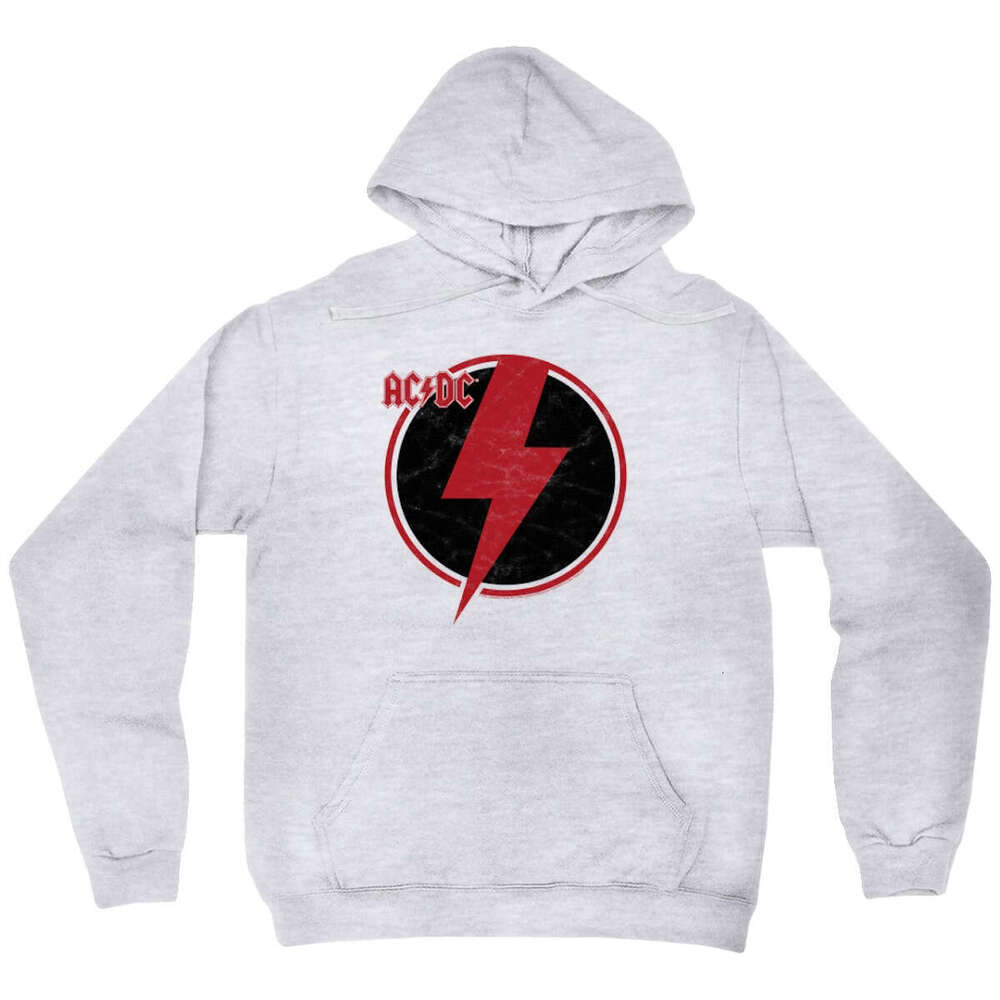 80s classic high street punk ACDC rock band autumn and winter new men's loose hooded sweatshirt