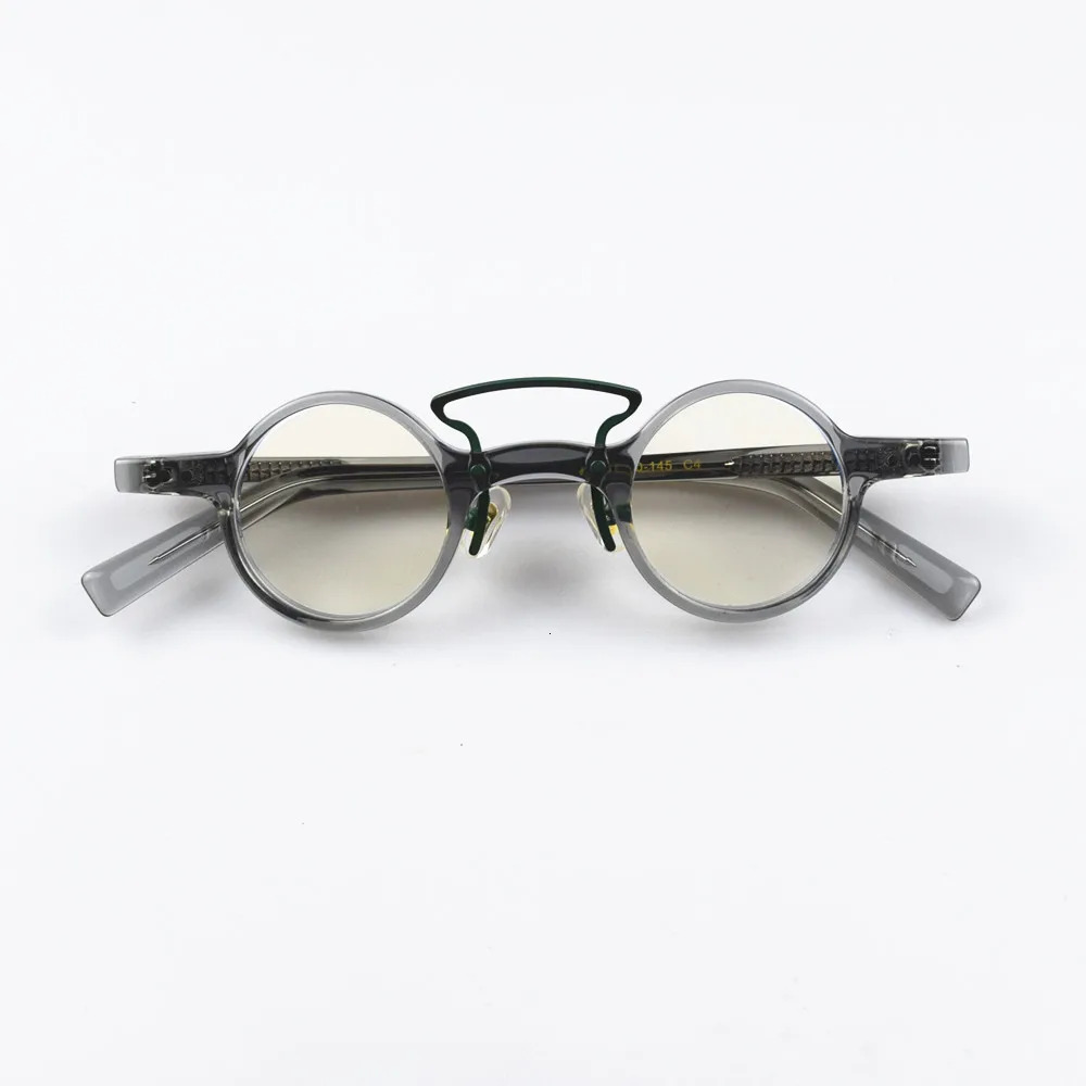 High Quality Small Hand Made Acetate Creative Glasses for Men Women Eyeglasses with Round Circle Frame