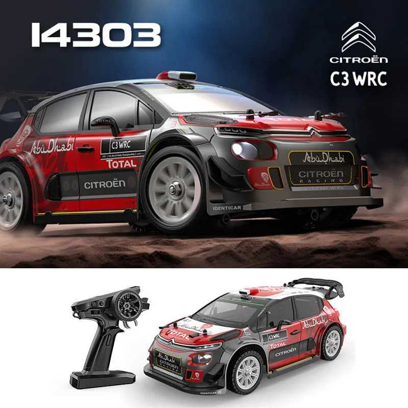 Electric/RC Car Mjx 14303 1/14 Brushless 14303 Hyper Go Remote Control Vehicle C3 Wrc High-speed Electric Off-road Vehicle Rc cars toy z250226