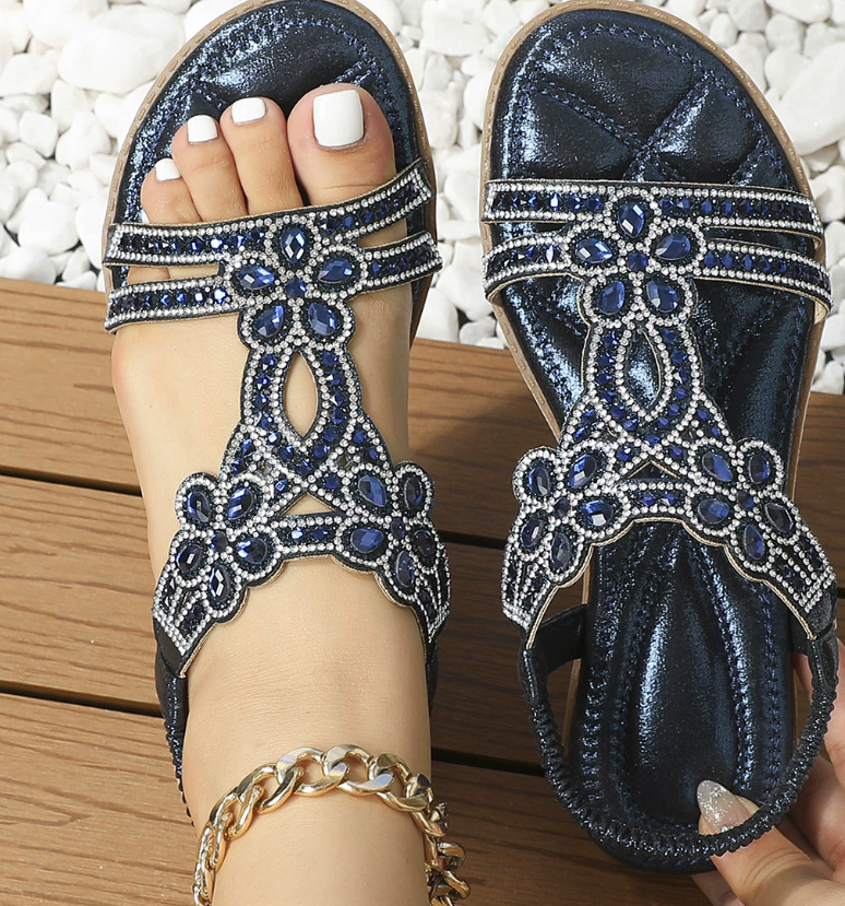 Hot Sale-2025 New Women Sandals 7CM Heel Pointed Mouth Sandals Woman Up Women