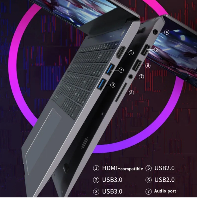 2025 Molosuper 11th Gen 15,6 pouces ordinateur portable Intel Core i7 1165G7 I5 1135G7 GeForce MX450 Metal Notebook Ultrabook Gaming Windows 10