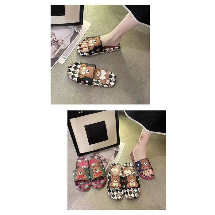 2025 New Designer Women's Sandals Casual Cute Outdoor Beach Slippers Indoor Bathroom Non Slip Slippers