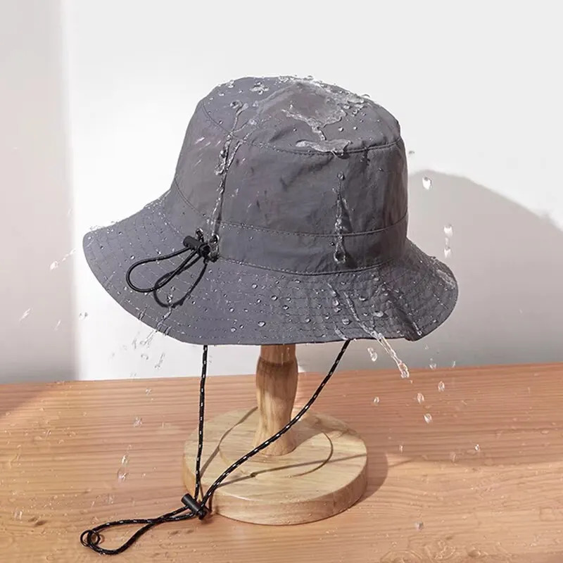 Waterproof Fisherman Hat Women Summer Sun AntiUV Protection Camping Hiking Mountaineering Caps Mens Panama Bucket 250210
