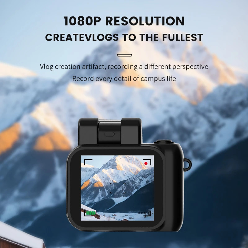 Y4000 Mini Camera with Screen HD 1080p Portable Video Recorder with Flash Light Battery Dock Retro Ultra Compact Digital Camera 250221
