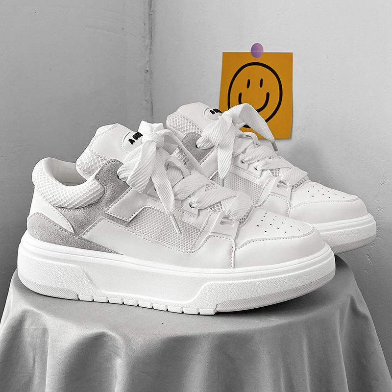 Men's breathable board shoes platform elevation men's shoes Casual shoes Fashion classic retro bread shoes 39-44