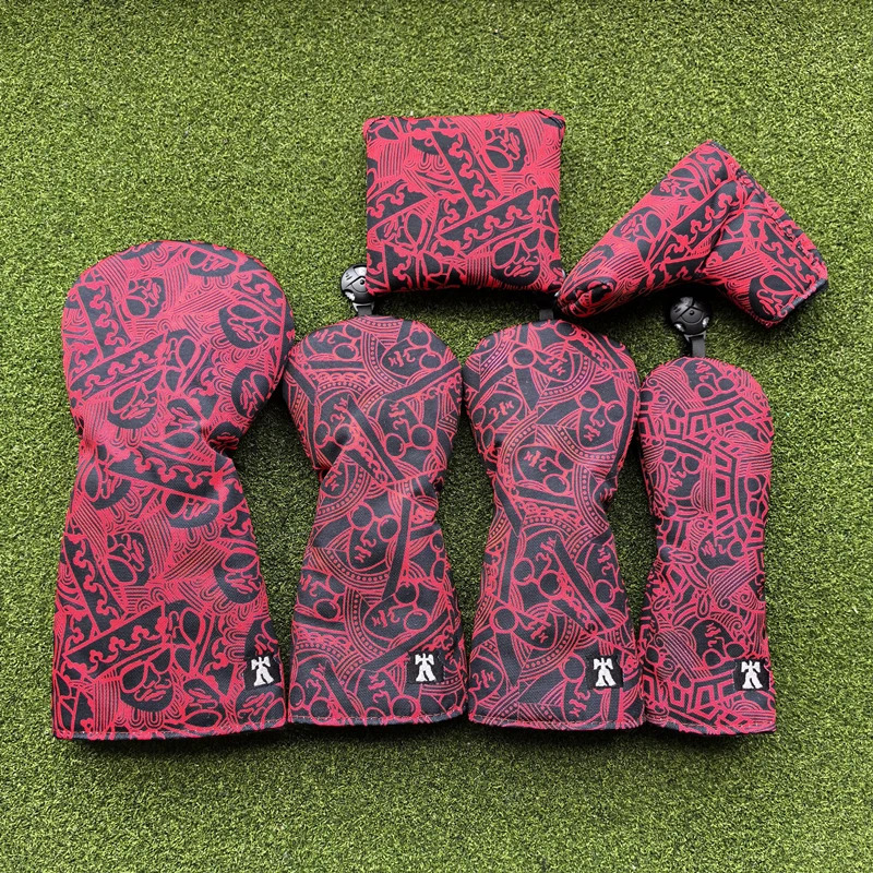 Kings and queens Golf Club #1 #3 #5 Wood Head covers Driver Fairway Woods Cover Putter Headcover Nylon cloth 250226