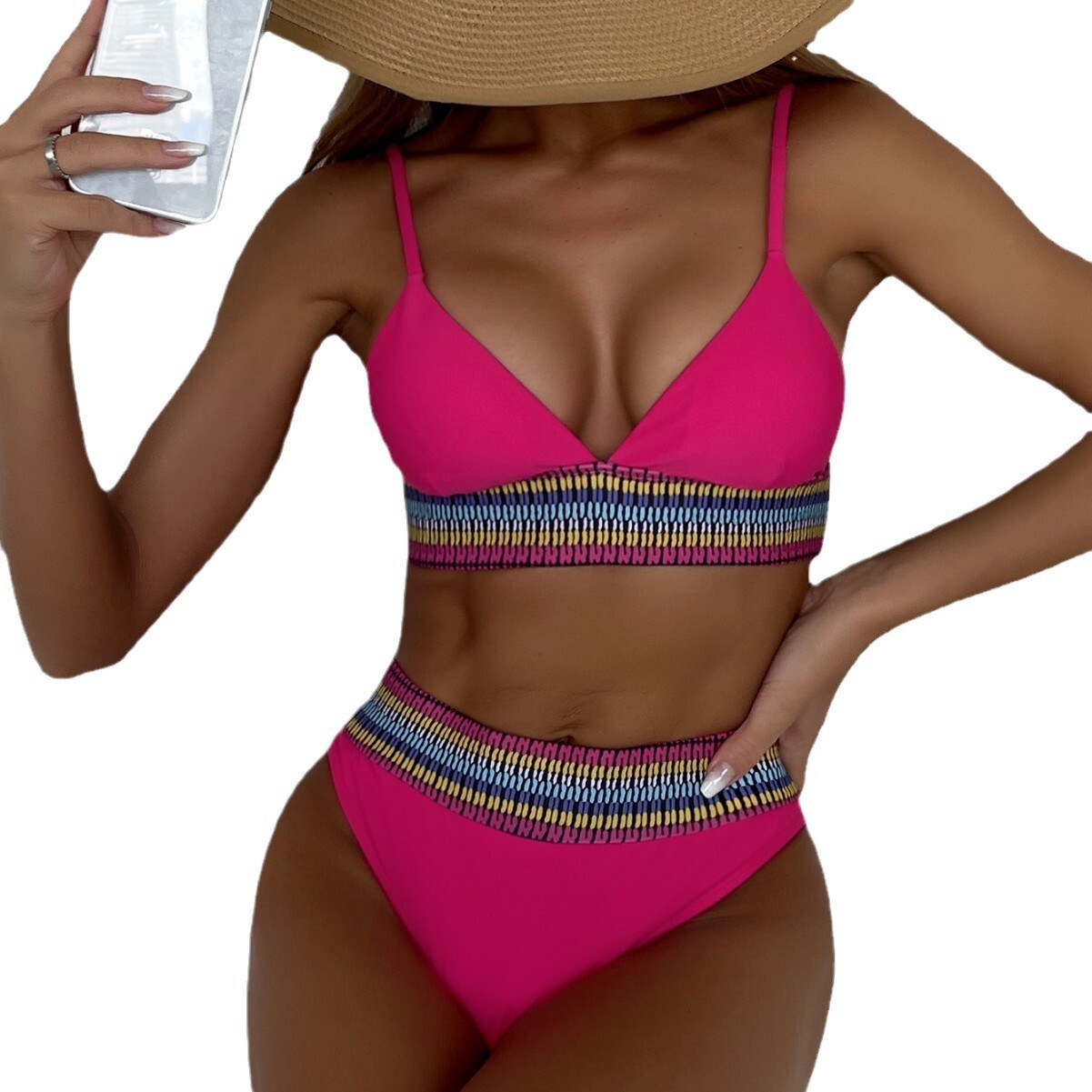 fashion Bikini Sexy Women's Strip Pit Fabric High End Women Swimsuit