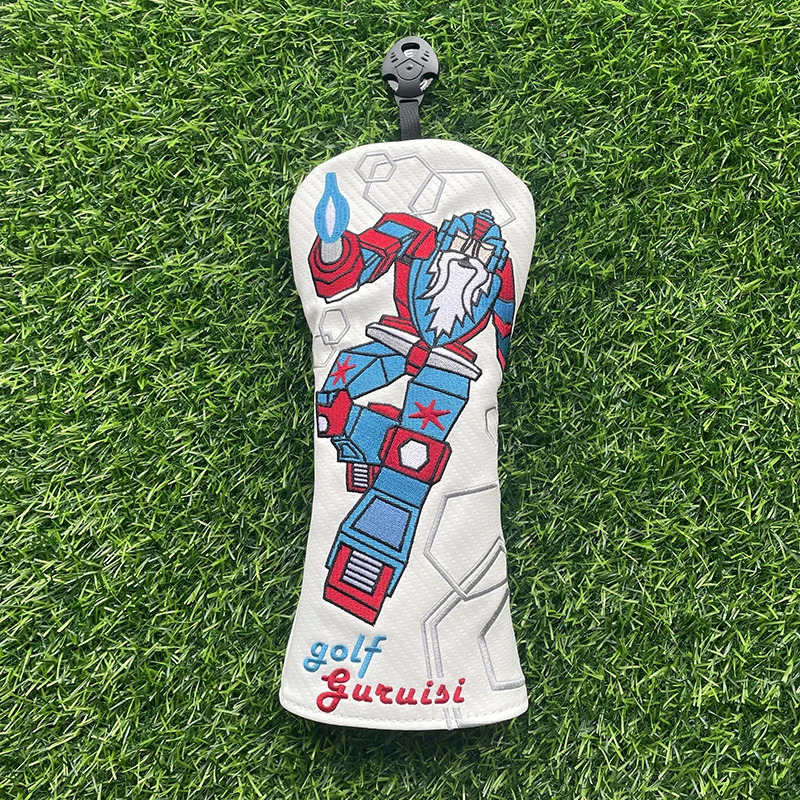 robot wizard Golf club cover wood cover Golf club shaft fairway wood cover Golf club head Protective Cover robot wizard 250226