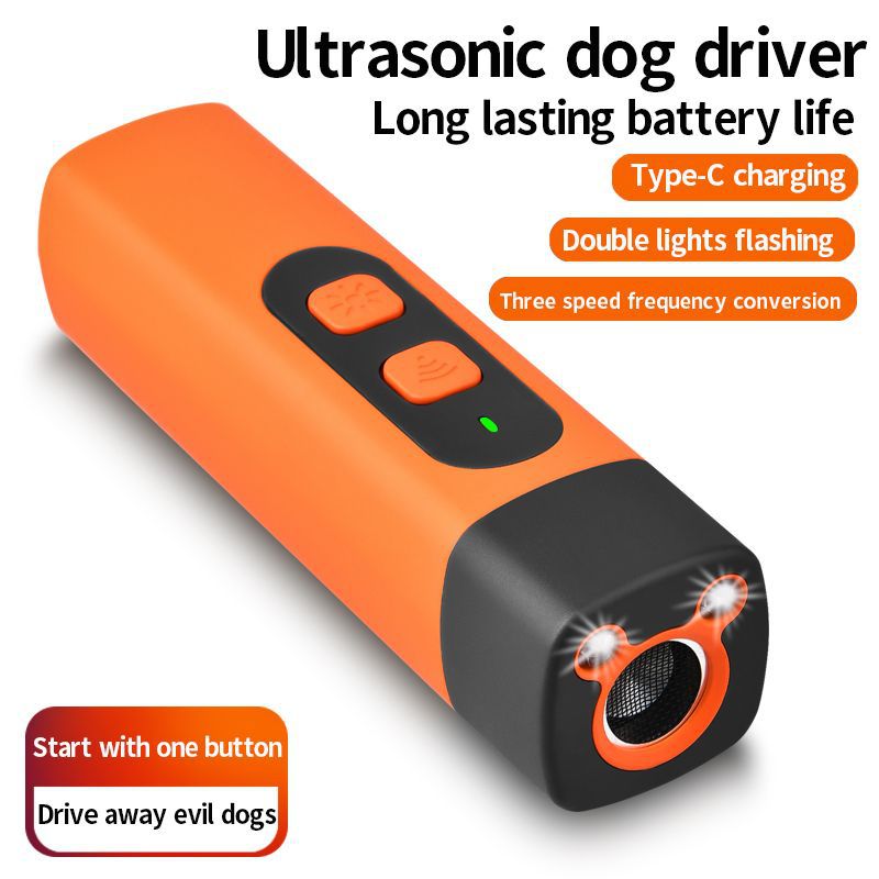 Ultrasonic Dog Repellent, a Must - Have Dog Training Tool, Handheld and Portable with Built - in LED Light for Outdoor Use