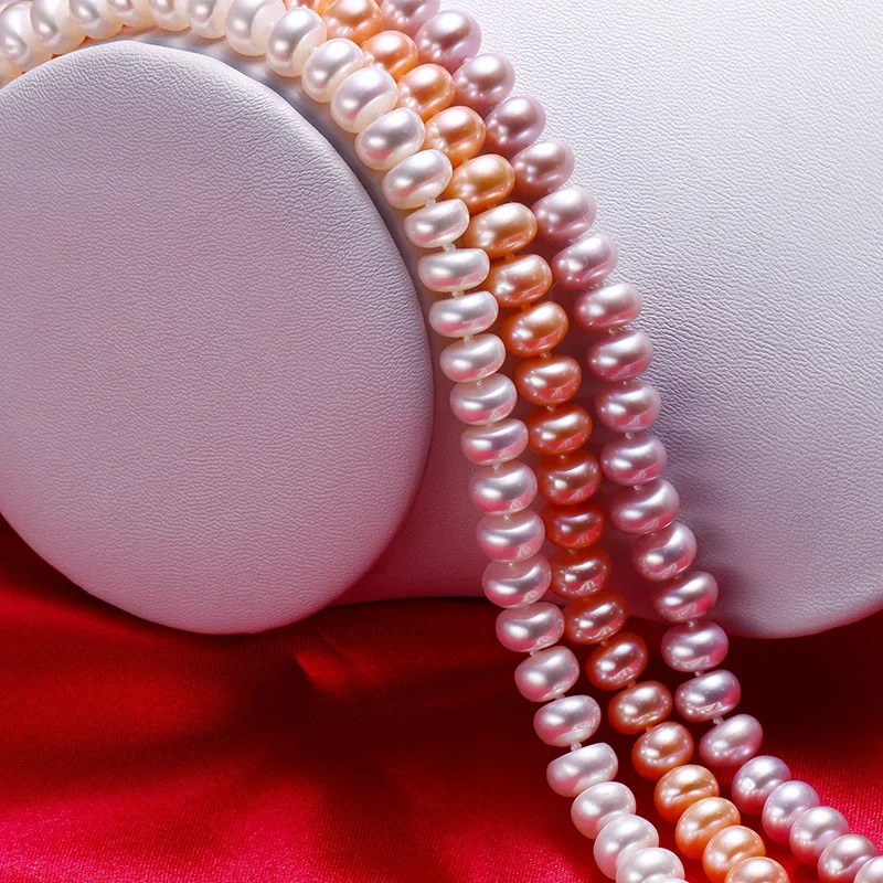 White Natural Freshwater Pearl Necklace For Women 8-9mm Necklace Beads Jewelry 40cm/45cm/50cm Length Necklace Fashion Jewelry 250222