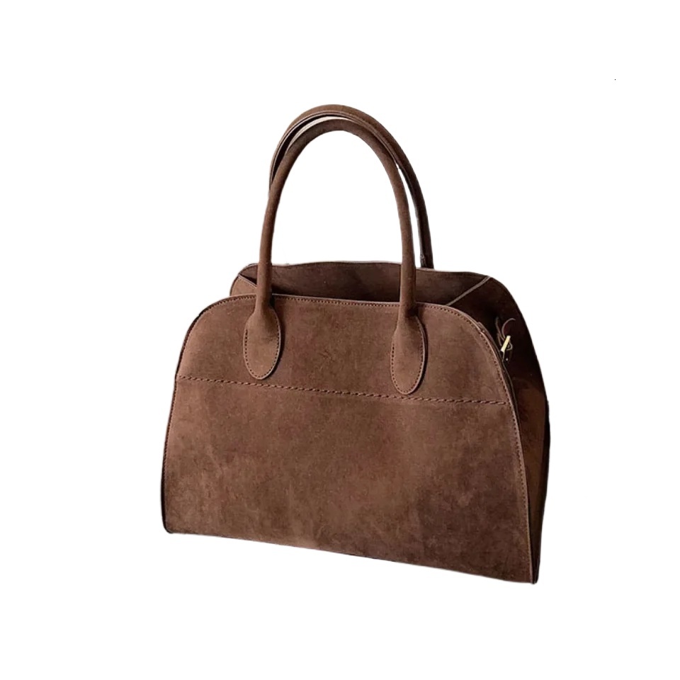 VONMONAN Ladies' Top-Handle Bag High-End Design Vintage Commute Handbag For Autumn Winter Faux Suede Casual Tote Shoulder Bags