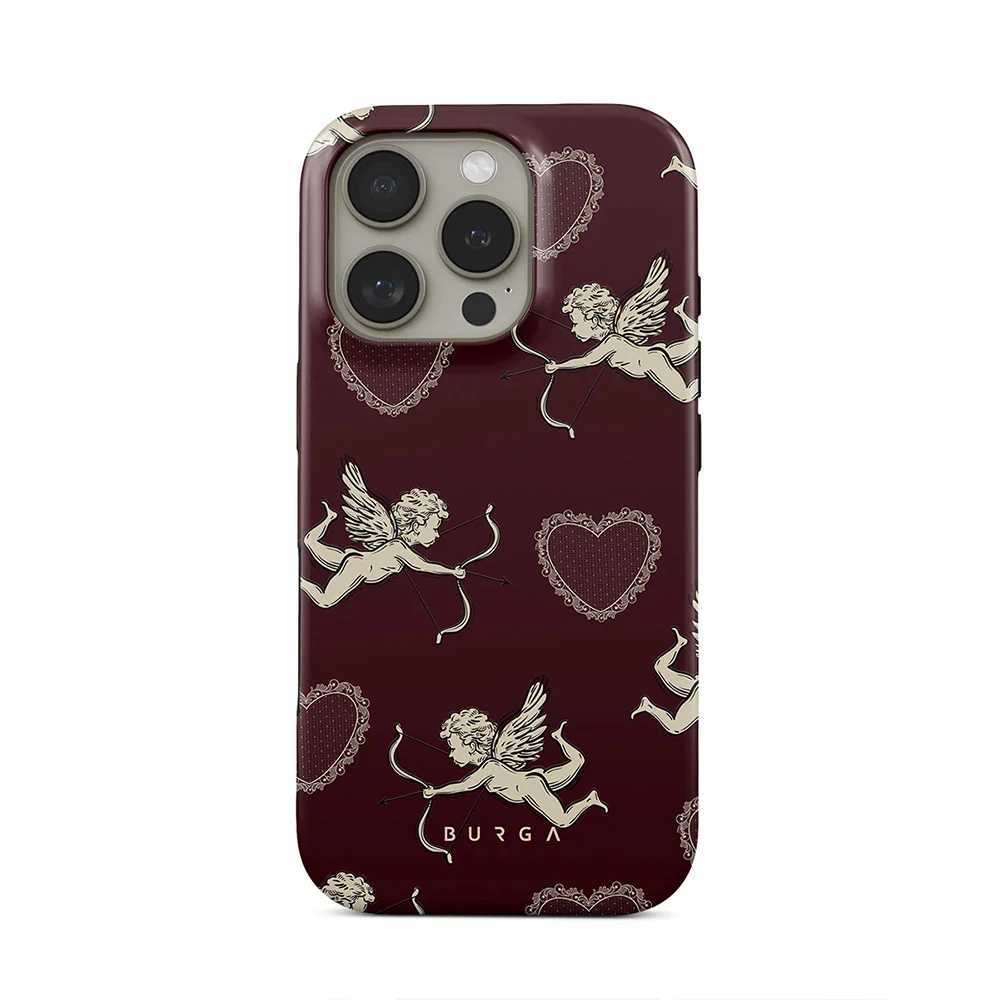 luxury BURGA Cupid Lovestruck Phone Case for iPhone 16 15 14 13 12 11 Pro Max XS XR XSMax 6 7 8 Plus Glossy HD Hard PC Cover Z250225