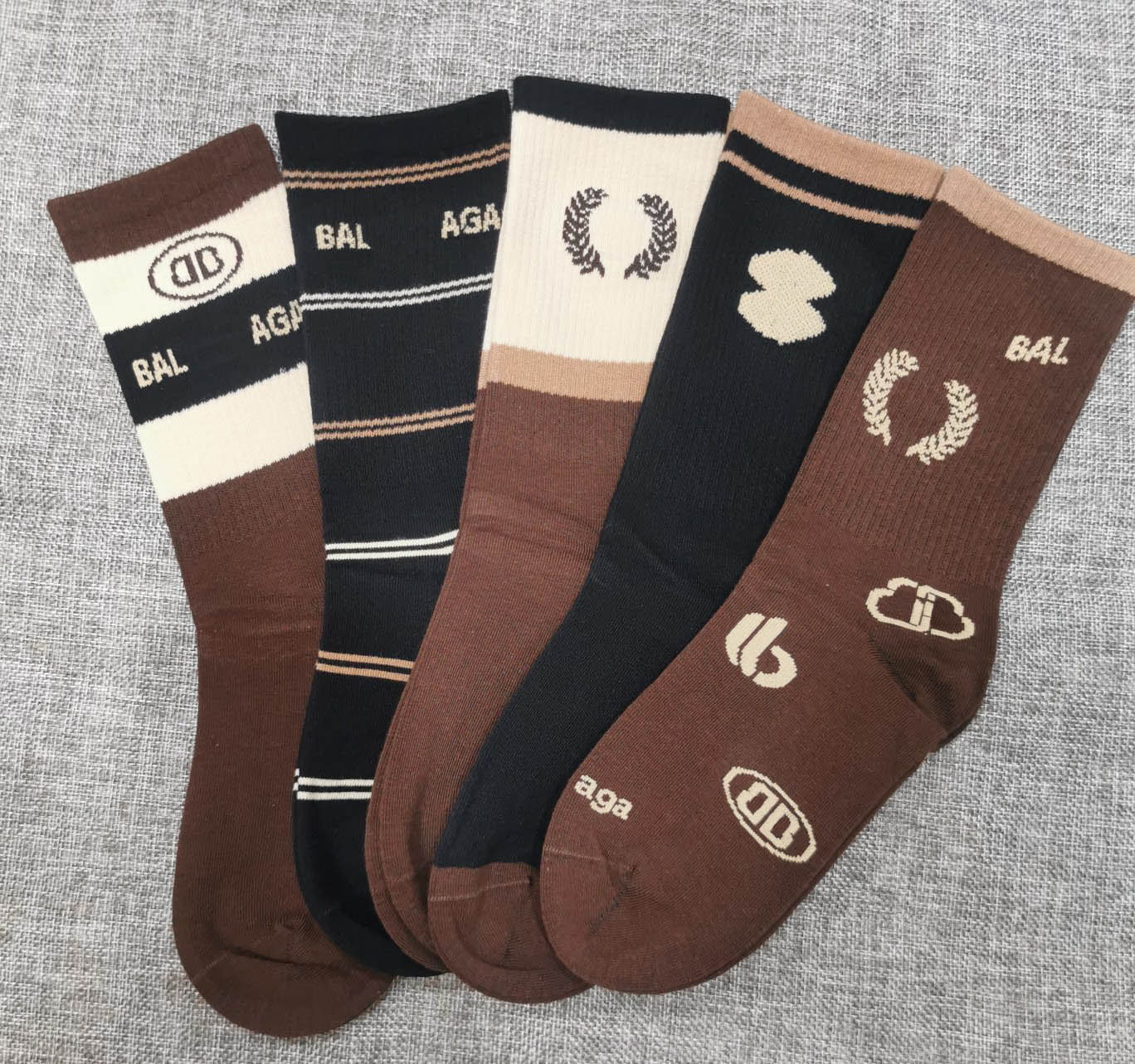 Multicolor Fashion Designer Mens Women Men High Quality Cotton All-match Classic Ankle Breathable Mixing Football Basketball Socks Wholesale