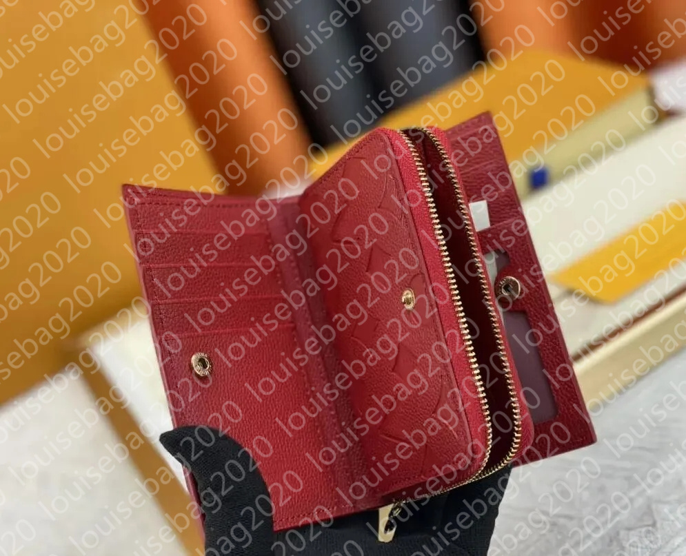 Designer Embossed Flower Rosalie Victorine Wallet Women Coin Purse Card Holder Keychain Man Designer Purses Key CardHolder Small Wallets Travel Clutch Bags