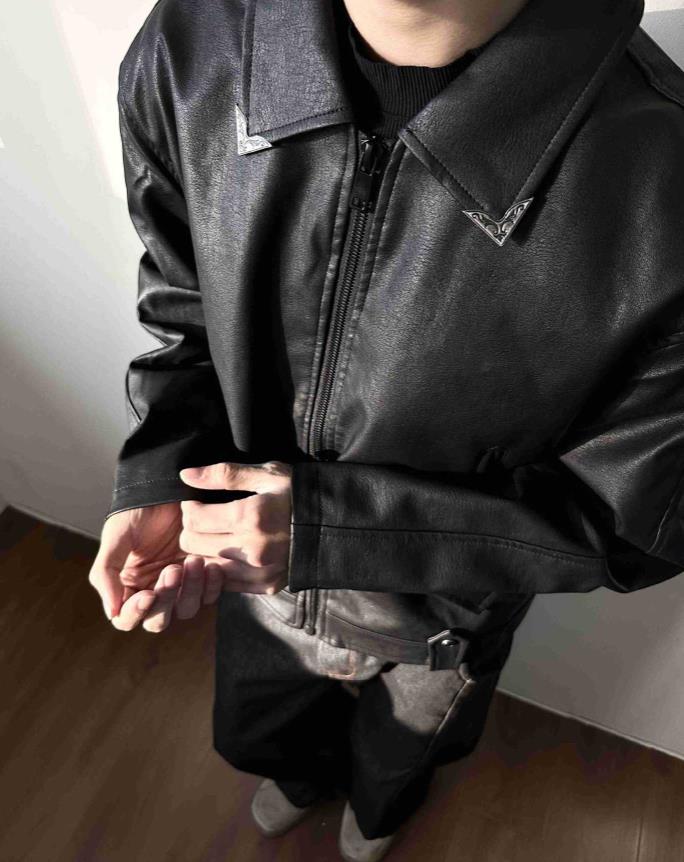 A Niche Spotted Coffee suede A2 Flying Jacket 240802