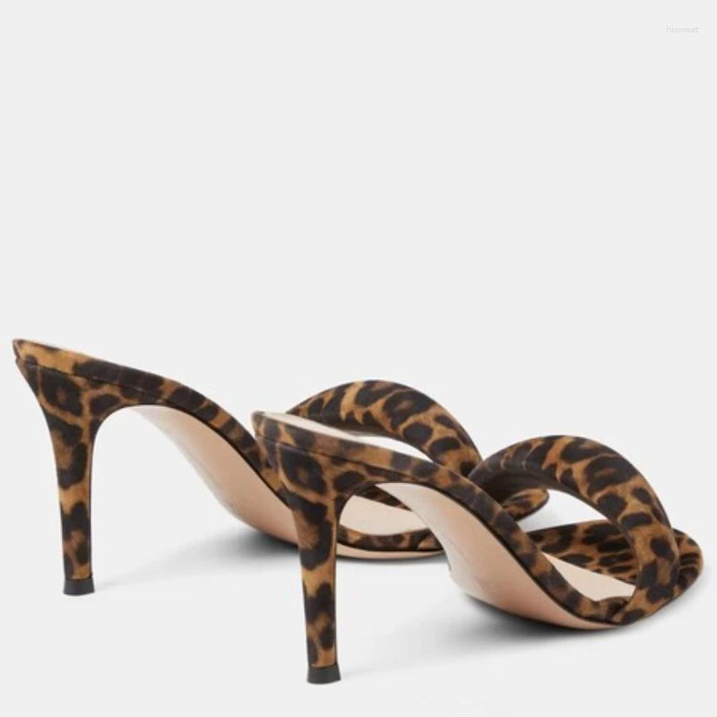 Leopard Print Platform Sandals - Open Toe, Zipper hot Back, 10cm High Heels, Big Size, Beach Party, Outdoor
