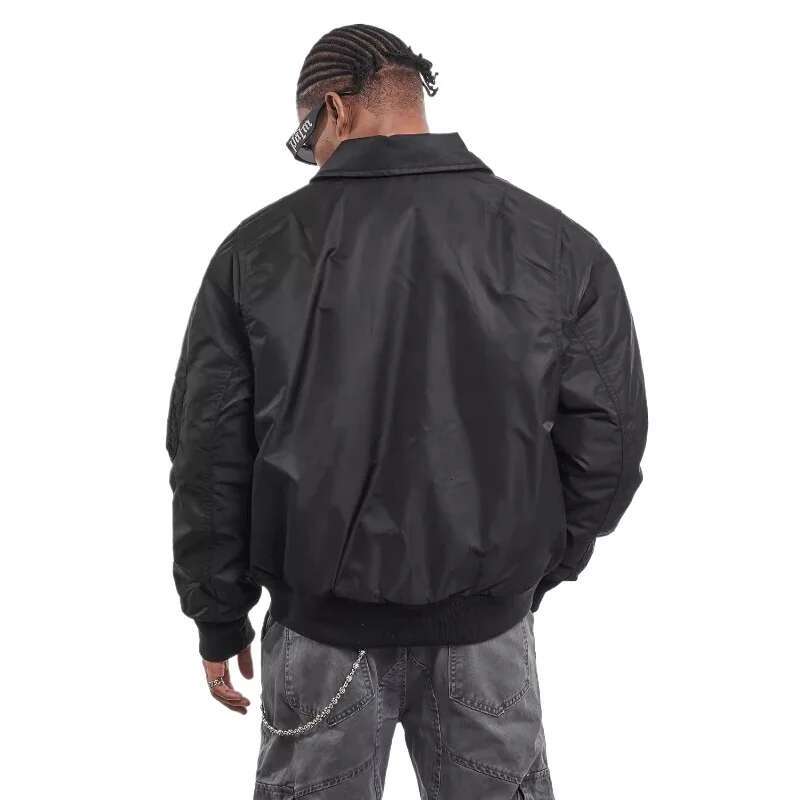 American Bomber Cotton-Padded Vintage Autumn And Winter Lapel Toog Thickened Thermal Cotton Jacket Men