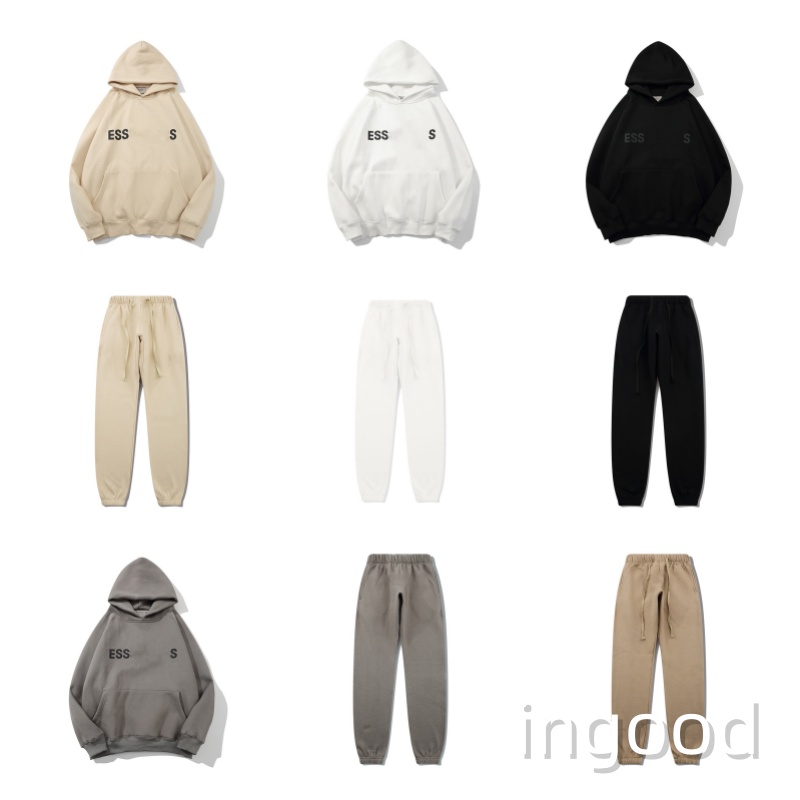 Men's Hoodies Designer Breathable Loose Hoodies casual Sweatshirts Pants White Black Long Sleeves for Couple Autumn