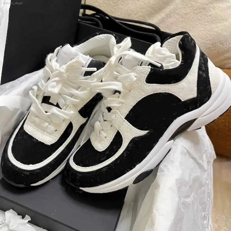 shoes New designer sneakers women Designer Shoes famous Brand trainers for Womens Luxury sneaker Lace-up casual Classic trainer Fabric Suede