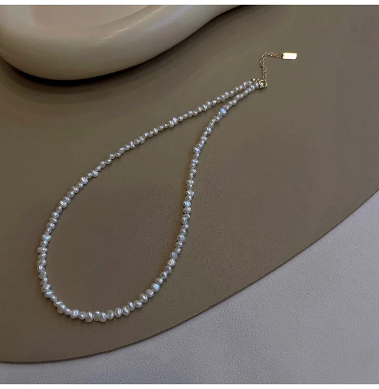 High Quality Fashion Natural Small Freshwater Pearl 14K Gold Filled Female Chokers Necklace Jewelry For Women Chains Gifts 250222
